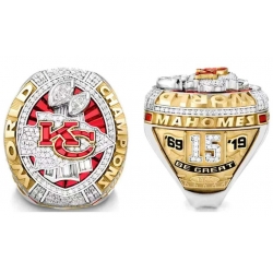 Super Bowl LIV Chamions Ring Kansas City Chiefs 15 Patrick Mahomes