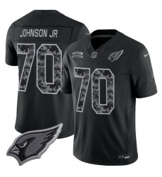 Men Arizona Cardinals 70 Paris Johnson Jr Black F U S E 2026 Salute to Service Limited Stitched Football Jersey Men Arizona Cardinals 70 Paris Johnson Jr Black F U S E 2026 Salute to Service Limited Stitched Football Jersey