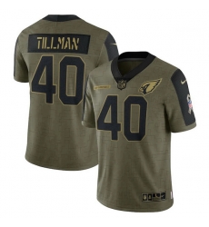 Men's Arizona Cardinals Pat Tillman Nike Olive 2021 Salute To Service Retired Player Limited Jersey