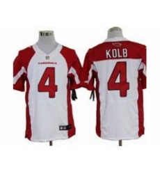 Nike Arizona Cardinals 4 Kevin Kolb White Elite NFL Jersey