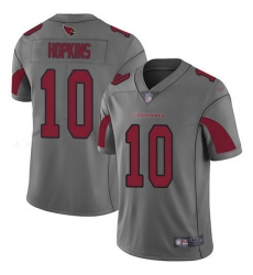 Nike Cardinals 10 DeAndre Hopkins Silver Men Stitched NFL Limited Inverted Legend Jersey