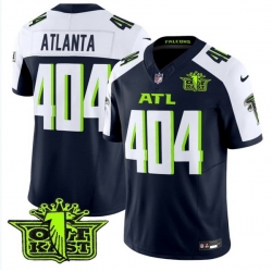 Atlanta Falcons 404 Atlanta Fashion Navy Blue Green Stitched Jersey