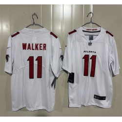 Men Atlanta Falcons  11 Jalon Walker White 2026 New Vapor Untouchable Limited Stitched Football Jersey