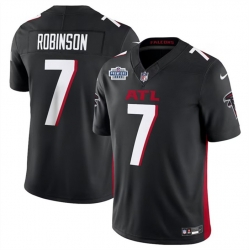 Men Atlanta Falcons 7 Bijan Robinson Black 2023 F U S E  With Prem1ere Patch Vapor Untouchable Limited Stitched Football Jersey