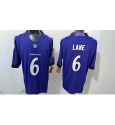 Men Baltimore Ravens  6 Ja Kobi Lane Purple 2026 F U S E  Vapor Stitched Limited Football Jersey