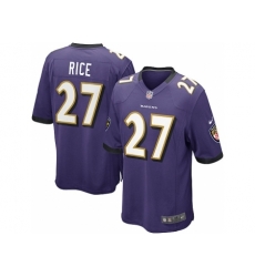 Nike Baltimore Ravens 27 Ray Rice purple Game NFL Jersey