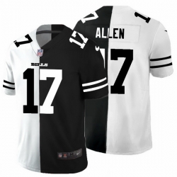 Buffalo Bills 17 Josh Allen Men Black V White Peace Split Nike Vapor Untouchable Limited NFL Jersey Buffalo Bills 17 Josh Allen Men Black V White Peace Split Nike Vapor Untouchable Limited NFL Jersey