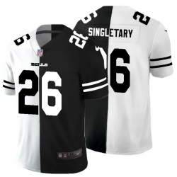Buffalo Bills 26 Devin Singletary Men Black V White Peace Split Nike Vapor Untouchable Limited NFL Jersey Buffalo Bills 26 Devin Singletary Men Black V White Peace Split Nike Vapor Untouchable Limited NFL Jersey