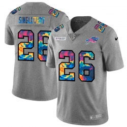 Buffalo Bills 26 Devin Singletary Men Nike Multi Color 2020 NFL Crucial Catch NFL Jersey Greyheather Buffalo Bills 26 Devin Singletary Men Nike Multi Color 2020 NFL Crucial Catch NFL Jersey Greyheather