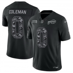 Men Buffalo Bills  0 Keon Coleman Black F U S E  2026 Salute to Service Limited Stitched Football Jersey