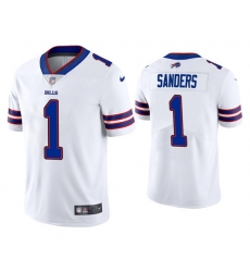 Men Buffalo Bills 1 Emmanuel Sanders White Vapor Untouchable Limited Stitched Jersey