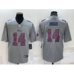 Men Buffalo Bills 14 Stefon Diggs Grey With Patch Atmosphere Fashion Stitched Jersey Men Buffalo Bills 14 Stefon Diggs Grey With Patch Atmosphere Fashion Stitched Jersey