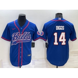 Men Buffalo Bills 14 Stefon Diggs Royal Cool Base Stitched Baseball Jersey Men Buffalo Bills 14 Stefon Diggs Royal Cool Base Stitched Baseball Jersey
