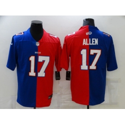 Men Buffalo Bills 17 Josh Allen Blue Red Two Tone 2021 Vapor Untouchable Stitched NFL Nike Limited Jersey Men Buffalo Bills 17 Josh Allen Blue Red Two Tone 2021 Vapor Untouchable Stitched NFL Nike Limited Jersey
