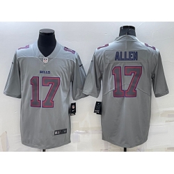 Men Buffalo Bills 17 Josh Allen Grey Atmosphere Fashion Stitched Jersey Men Buffalo Bills 17 Josh Allen Grey Atmosphere Fashion Stitched Jersey