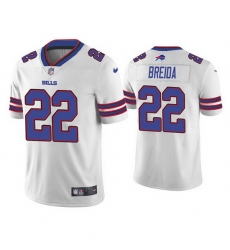 Men Buffalo Bills 22 Matt Breida White Vapor Untouchable Limited Stitched Jersey