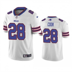 Men Buffalo Bills 28 James Cook White Vapor Untouchable Limited Stitched Jersey Men Buffalo Bills 28 James Cook White Vapor Untouchable Limited Stitched Jersey