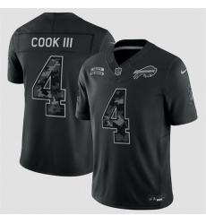 Men Buffalo Bills 4 James Cook Black F U S E 2026 Salute to Service Limited Stitched Football Jersey Men Buffalo Bills 4 James Cook Black F U S E 2026 Salute to Service Limited Stitched Football Jersey