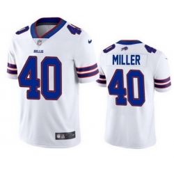 Men Buffalo Bills 40 Von Miller White Vapor Untouchable Limited Stitched jersey Men Buffalo Bills 40 Von Miller White Vapor Untouchable Limited Stitched jersey