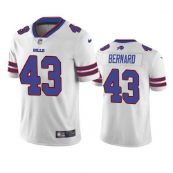 Men Buffalo Bills 43 Terrel Bernard White Vapor Untouchable Limited Stitched Jersey Men Buffalo Bills 43 Terrel Bernard White Vapor Untouchable Limited Stitched Jersey