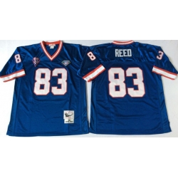 Men Buffalo Bills 83 Andre Reed Blue M&N Throwback Jersey Men Buffalo Bills 83 Andre Reed Blue M&N Throwback Jersey