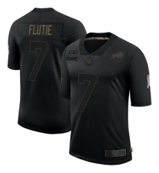 Men Buffalo Bills Doug Flutie Black Limited 2020 Salute To Service Jersey