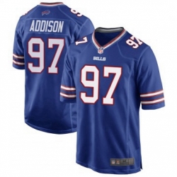 Men Buffalo Bills Mario Addison Royal Blue Game Team Color Jersey By Nike Men Buffalo Bills Mario Addison Royal Blue Game Team Color Jersey By Nike