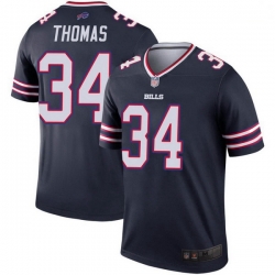 Men Buffalo Bills Thurman Thomas Navy Legend Inverted Jersey Men Buffalo Bills Thurman Thomas Navy Legend Inverted Jersey