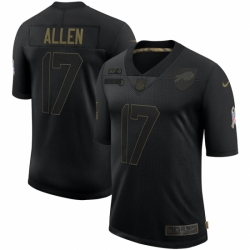 Men's Buffalo Bills #17 Josh Allen Black Nike 2020 Salute To Service Limited Jersey Men's Buffalo Bills #17 Josh Allen Black Nike 2020 Salute To Service Limited Jersey
