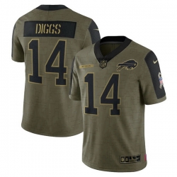 Men's Buffalo Bills Stefon Diggs Nike Olive 2021 Salute To Service Limited Player Jersey Men's Buffalo Bills Stefon Diggs Nike Olive 2021 Salute To Service Limited Player Jersey
