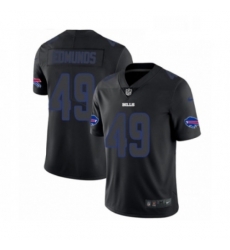 Mens Nike Buffalo Bills 49 Tremaine Edmunds Limited Black Rush Impact NFL Jersey