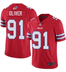 Nike Bills 91 Ed Oliver Red Color Rush Limited Jersey