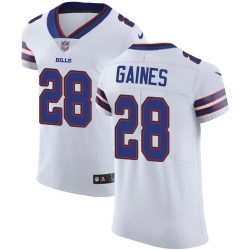 Nike Buffalo Bills 28 E J  Gaines White Men Stitched NFL New Elite Jersey Nike Buffalo Bills 28 E J  Gaines White Men Stitched NFL New Elite Jersey