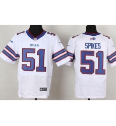 Nike Buffalo Bills 51 Brandon Spikes White Elite NFL Jersey