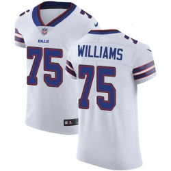Nike Buffalo Bills 75 Daryl Williams White Men Stitched NFL New Elite Jersey Nike Buffalo Bills 75 Daryl Williams White Men Stitched NFL New Elite Jersey