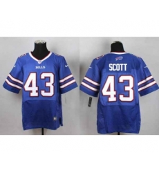 nike nfl jerseys buffalo bills 43 scott blue[Elite]