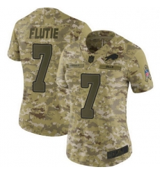 Women Buffalo Bills Doug Flutie Camo Limited 2018 Salute to Service Jersey