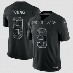 Youth Carolina Panthers  9 Bryce Young Black 2026 Salute to Service Limited Stitched Football Jersey