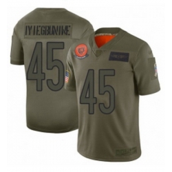 Womens Chicago Bears 45 Joel Iyiegbuniwe Limited Camo 2019 Salute to Service Football Jersey