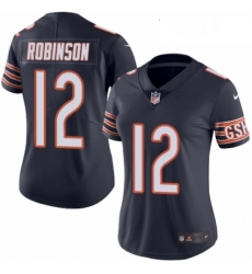 Womens Nike Chicago Bears 12 Allen Robinson Navy Blue Team Color Vapor Untouchable Elite Player NFL Jersey