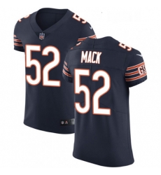 Womens Nike Chicago Bears 52 Khalil Mack Limited Navy Blue Rush Vapor Untouchable NFL Jersey