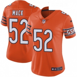 Womens Nike Chicago Bears 52 Khalil Mack Orange Alternate Vapor Untouchable Limited Player NFL Jersey