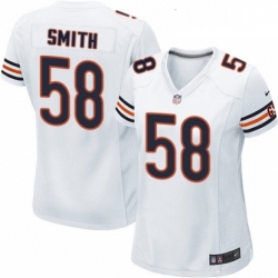 Womens Nike Chicago Bears 58 Roquan Smith Game White NFL Jersey