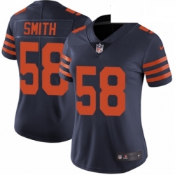 Womens Nike Chicago Bears 58 Roquan Smith Navy Blue Alternate Vapor Untouchable Limited Player NFL Jersey