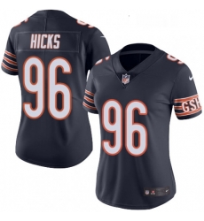 Womens Nike Chicago Bears 96 Akiem Hicks Elite Navy Blue Team Color NFL Jersey