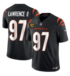 Men Cincinnati Bengals 97 Dexter Lawrence II Black 2026 F U S E 4 Star C Patch Vapor Untouchable Limited Stitched Football Jersey Men Cincinnati Bengals 97 Dexter Lawrence II Black 2026 F U S E 4 Star C Patch Vapor Untouchable Limited Stitched Football Jersey