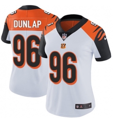 Nike Bengals #96 Carlos Dunlap White Womens Stitched NFL Vapor Untouchable Limited Jersey