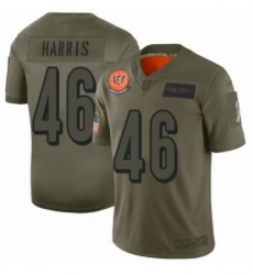 Womens Cincinnati Bengals 46 Clark Harris Limited Camo 2019 Salute to Service Football Jersey