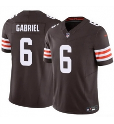 Men Cleveland Browns  6 Dillon Gabriel Brown 2026 F U S E  Vapor Limited Stitched Football Jersey