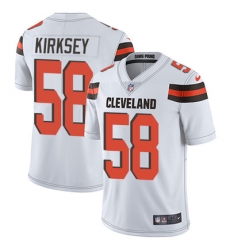 Youth Nike Browns #58 Christian Kirksey White Stitched NFL Vapor Untouchable Limited Jersey